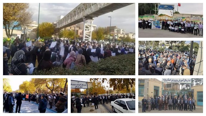 أكثر من 66 حركة احتجاجية في إيران في يوم الخميس والمعلمون يتصدرون المشهد- 2 ديسمبر