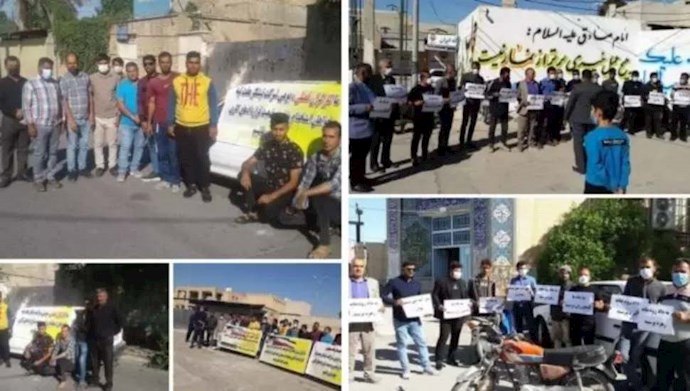 إضراب عمال هفت تبه لليوم الـ 12 على التوالي و تجمع احتجاجي لمزارعي هنديجان