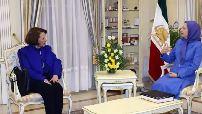 مريم رجوي تستقبل دومينيك أتياس في باريس