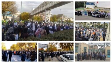 أكثر من 66 حركة احتجاجية في إيران في يوم الخميس والمعلمون يتصدرون المشهد- 2 ديسمبر