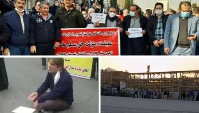 احتجاجات عمال البتروكيماويات ومرضى غسيل الكلى وعمال البناء