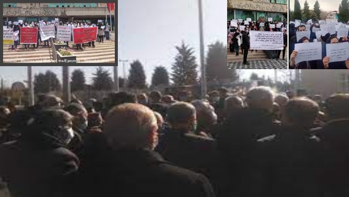 تجمعات احتجاجية للأطباء المقیمین في مستشفيات طهران