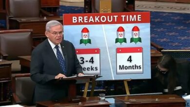 السناتور بوب منينديز يدعو إلى مواجهة البرنامج النووي والصاروخي للنظام الإيراني وتدخلاته في المنطقة