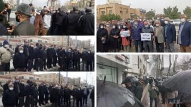 تجمعات احتجاجية للعمال والمتقاعدين في المدن الإيرانية - الأحد 20 فبرایر