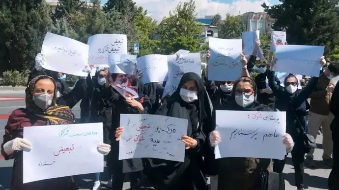 تقرير عن أوضاع المتردي للممرضات في إيران