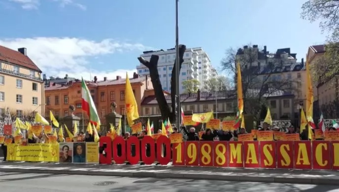 تظاهرات الإيرانيين في ستوكهولم – الثلاثاء 26 أبريل