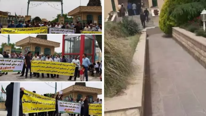 تجمعات احتجاجية لأصحاب الماشية في أكثر من 8 محافظات إيرانية مع هتافات مناهضة لرئيسي