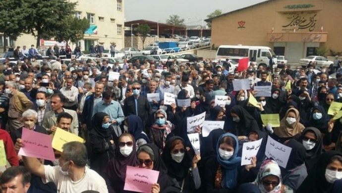 فی اليوم العالمي للعمال مظاهرات المعلمين والمتقاعدين في 21 محافظة إيرانية