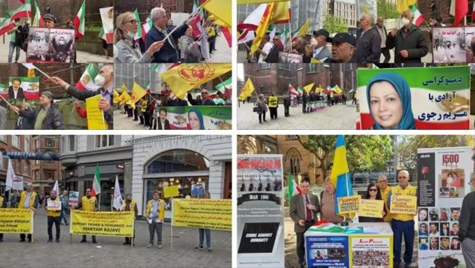 مظاهرات الإيرانيین في ألمانيا والدنمارك وأستراليا دعما لانتفاضة الشعب الإيراني