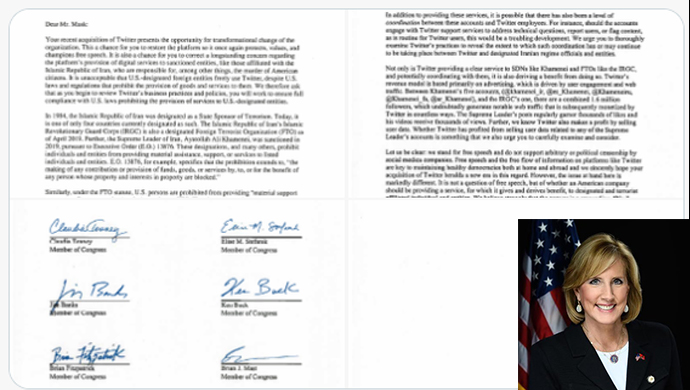 أعضاء في الكونغرس الأمريكي يدعون إيلان ماسك إلى منع قادة النظام الإيراني من الوصول إلى موقع تويتر