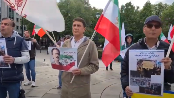 مظاهرة الإيرانيين الأحرار في مدن أسلو وميونيخ واشتوتكارت وسيدني تضامنا مع انتفاضة الشعب الإيراني