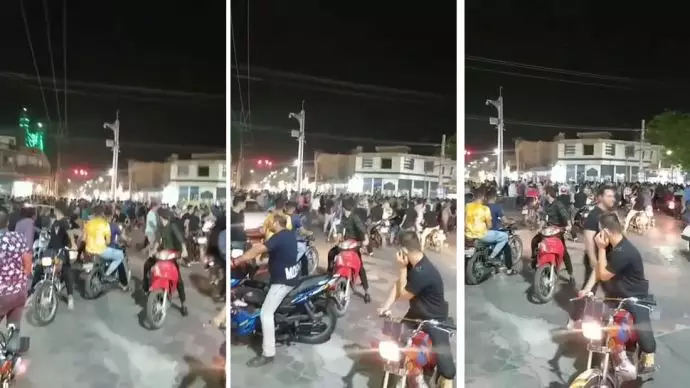 مظاهرات واسعة لأهالي مدينتي دزفول وماهشهر بشعار الموت لخامنئي ورئيسي