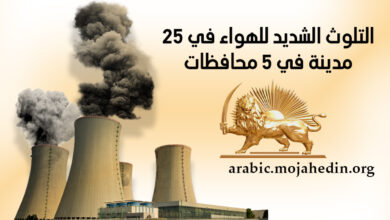 التلوث الشديد للهواء في 25 مدينة في 5 محافظات