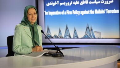 مريم رجوي إدانة محكمة انتويرب للملالي هزيمة قطعية لنظام ولاية الفقيه