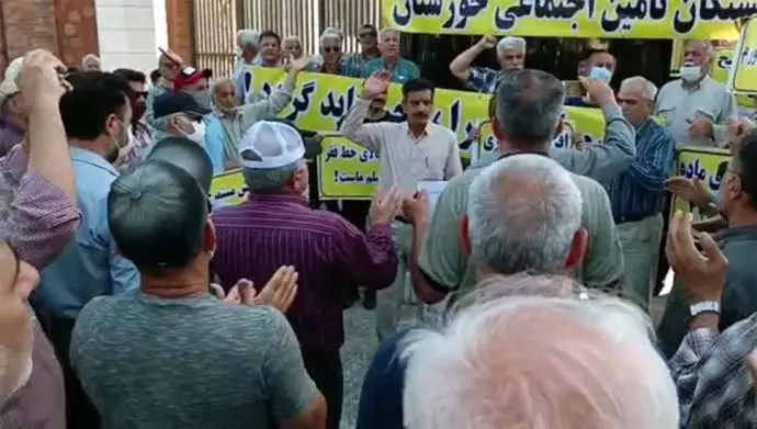 احتجاجات المتقاعدين في الأهواز للأسبوع الثالث على التوالي