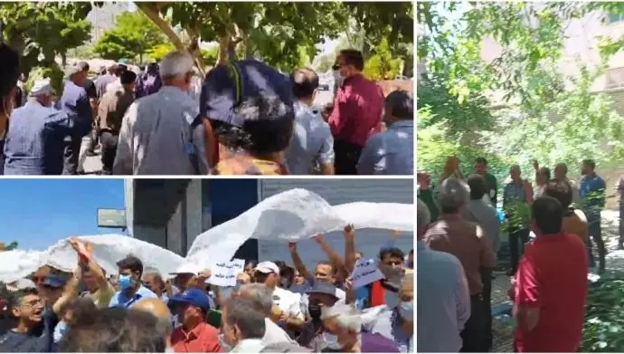 اليوم الرابع من التجمعات الاحتجاجية للمتقاعدين في كرج وزنجان واراك