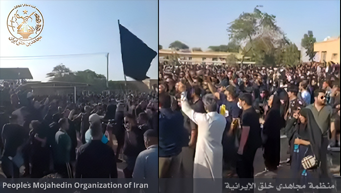 مراسيم تشييع عائلة جليليان المفجوعة أحد ضحايا مأساة متروبول آبادان