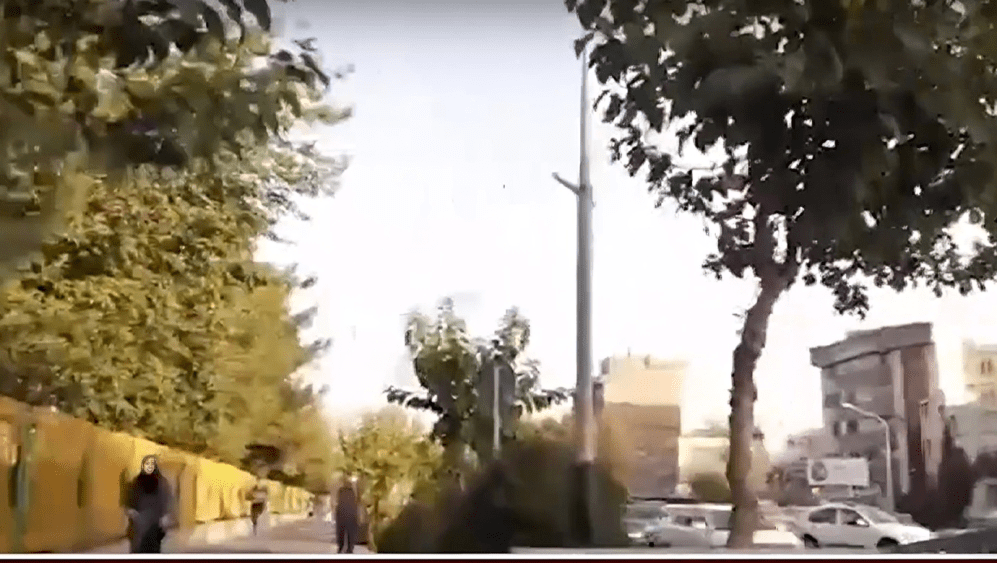بث شعار "الديمقراطية والحرية مع مريم رجوي" في طهران - الاثنين 25 یولیو