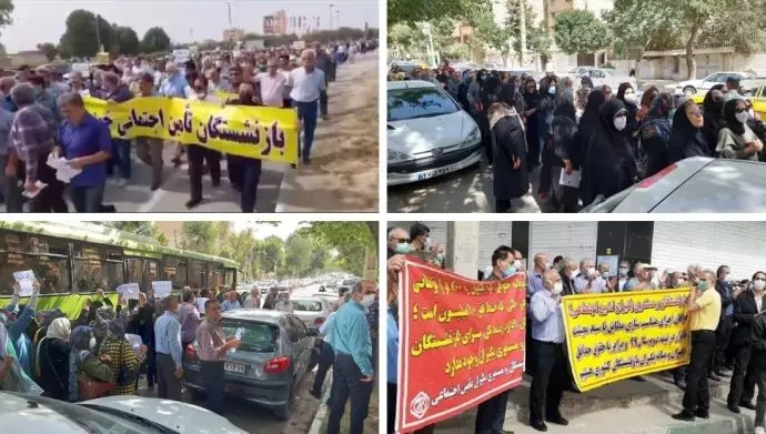 تجمعات احتجاجية للمتقاعدين على مستوى البلاد في إيران - الثلاثاء 5 تموز / يوليو