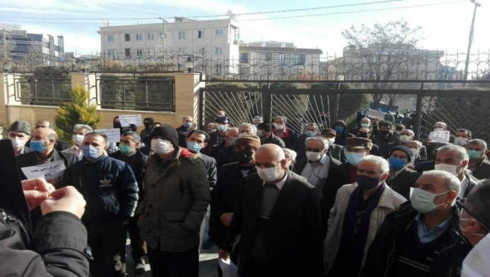 تجمعات احتجاجية للمتقاعدين في عدة مدن إيرانية - 11 يوليو