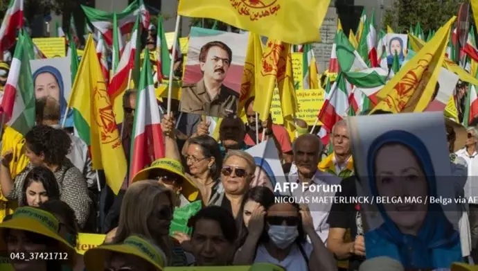 فرانس برس: مظاهرة لأنصار مجاهدي خلق أمام البرلمان البلجيكي - الخميس 14 يوليو