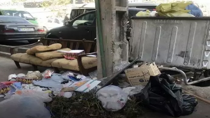 العثور على رضيع بجوار حاوية قمامة في طهران - ترك 5000 طفل في عشرة أيام
