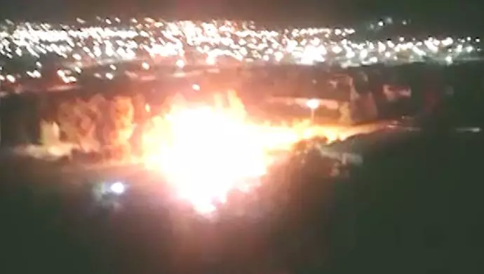 شبان الانتفاضة يستهدفون قاعدة شاهد لقوات الحرس في كجساران وانفجارات متتالية فيها