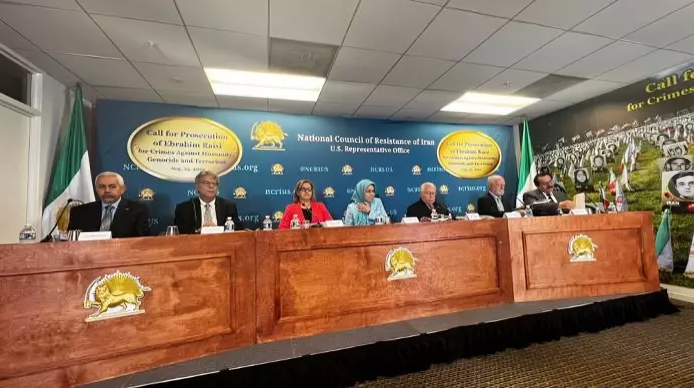 مؤتمر صحفي في واشنطن - المقاومة الايرانية تطلب اعتقال رئیسي‌ لدى وصوله الى نيويورك