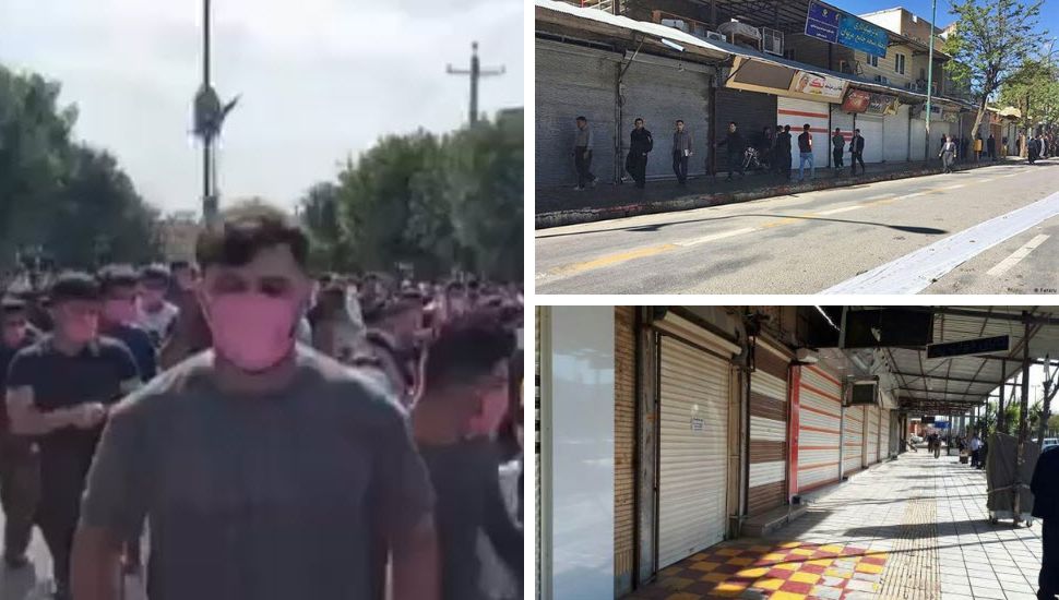 إضراب شامل في مدن مختلفة من إيران احتجاجًا على جريمة قتل مهسا أميني