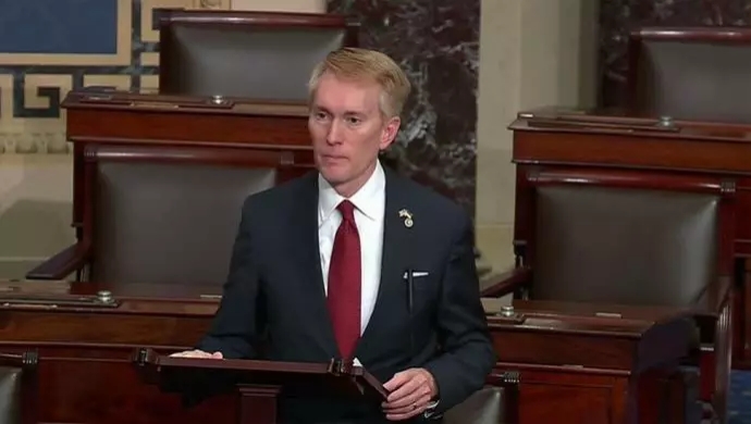 خطاب السناتور جيمس لانكفورد في مجلس الشيوخ الأمريكي لدعم انتفاضة إيران