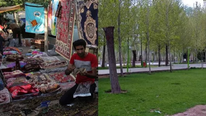 شعار الموت لخامنئي وويل لكم عندما نتسلح في مدينتي أراك وكرج في إيران