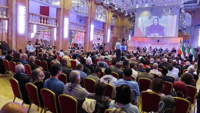 في باريس .. دعوات لمحاكمة النظام الايراني .. رجوي استرضاء الملالي دعم للفاشية الدينية