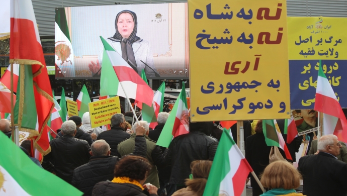 الإيرانيون يحتشدون أمام اجتماع وزراء خارجية مجموعة السبع في ألمانيا