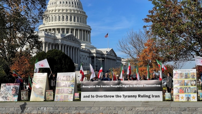 معرض شهداء انتفاضة الشعب الايراني أمام الكونجرس الامريكي