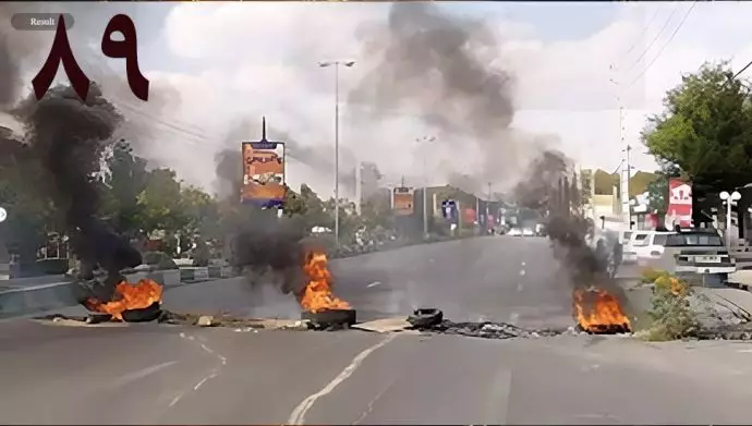 استمرار الانتفاضة بالتظاهرات والاحتجاجات في طهران ومدن مختلفة لليوم 89 على التوالي