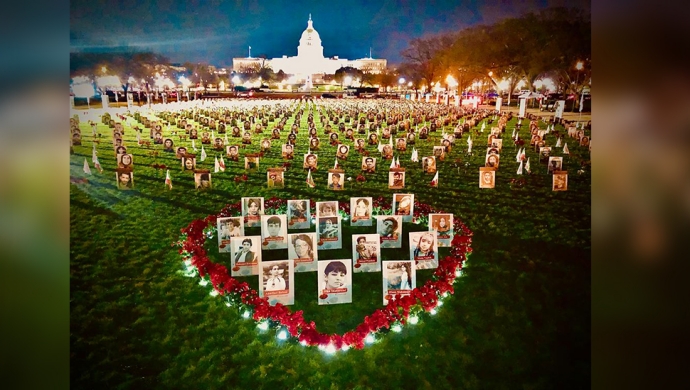 تكريم شهداء الثورة الديمقراطية الإيرانية في أمريكا وأوروبا