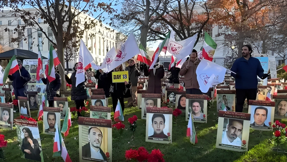 واشنطن - إقامة معرض لتكريم شهداء الانتفاضة الوطنية الإيرانية