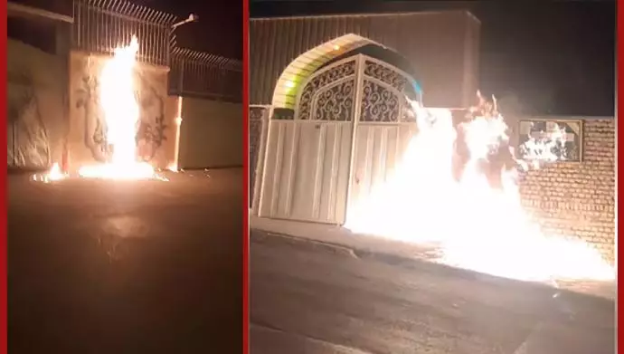 في الشهر الرابع من الانتفاضة - إشعال النار في مراكز الباسيج القمعية في طهران والعديد من المدن