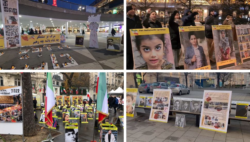 مظاهرات إيرانيين في برلين - باريس - فيينا - أوسلو - ستوكهولم 