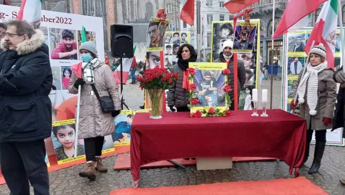 مظاهرات الإيرانيين في هولندا ضد إعدام المتظاهرين في إيران