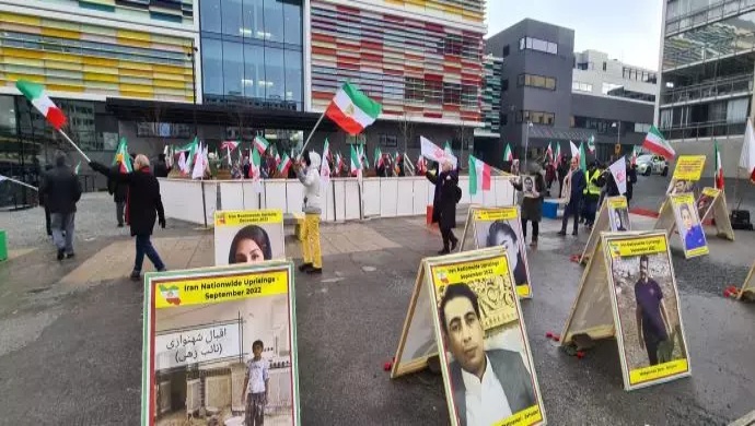 مظاهرة الإيرانيين في ستوكهولم امام محكمة استئناف حميد نوري- الاربعاء 18 يناير