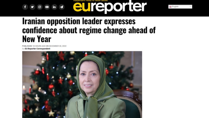 EU ريبورتر زعيمة المعارضة الإيرانية تعرب عن ثقته في تغيير النظام