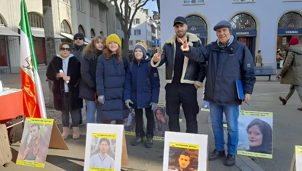 إحياء ذكرى الانتفاضة الوطنية للشعب الإيراني وشهدائها في زيورخ بسويسرا