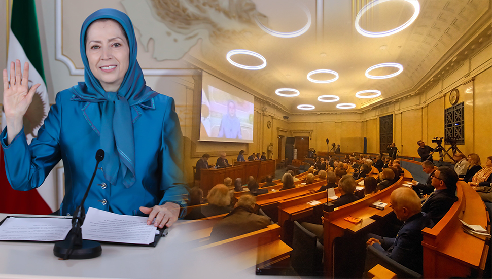 باريس - مریم رجوي تحث الغرب على وقف الاستسلام لابتزاز الملالي