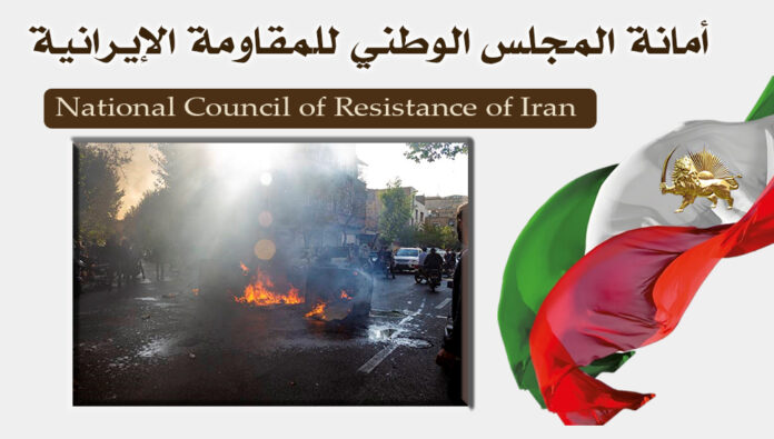 مظاهرات ليلية في أصفهان وطهران وآبدانان وحرق تمثال ورموز لحكم الملالي