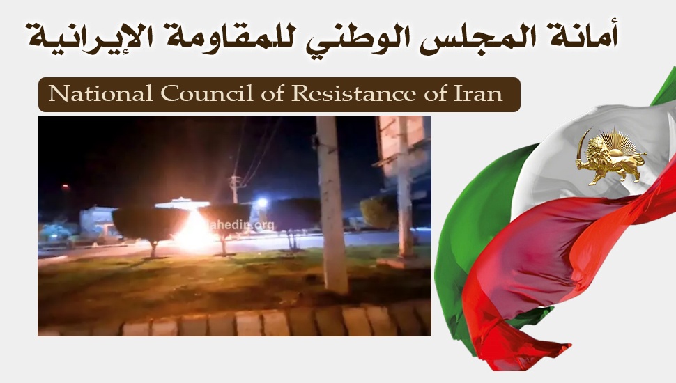 استهداف شباب الانتفاضة أحد مراكز النهب والتدمير في الأهواز