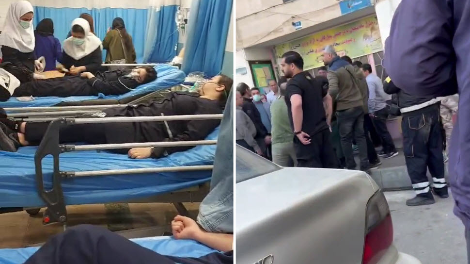 مظاهرات طالبات المدارس وأولياء أمورهن في طهران وأردبيل وکرمانشاه بشعار الموت لخامنئي