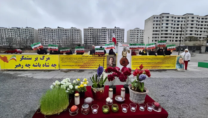 ستوكهولم: مظاهرة لأنصار منظمة مجاهدي خلق بالتزامن مع محكمة استئناف حميد نوري