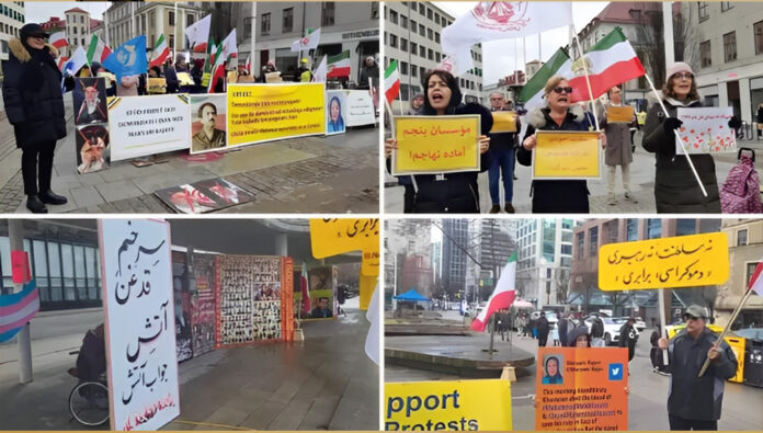 مظاهرات إيرانيين في السويد وكندا بشعارالموت للظالم سواء كان الشاه أو خامنئي