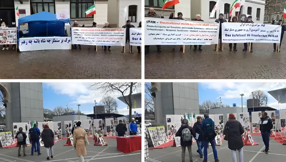 مظاهرة الإيرانيين في بريمن بألمانيا ولوزيرن بسويسرا